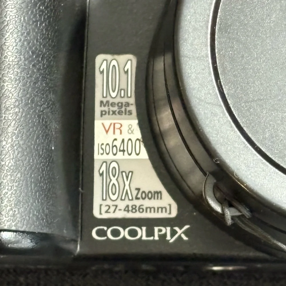 Nikon COOLPIX P80 10.1MP Digital Camera - Black With Extra Batteries/Charger